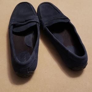 Navy loafers